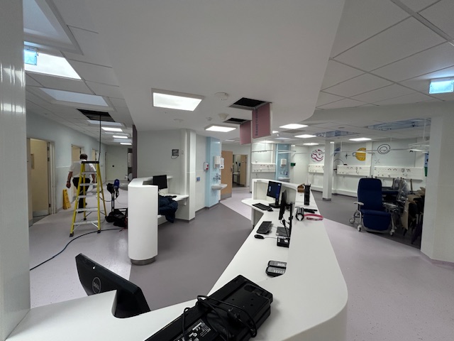 Healthcare clinic painted with clean finishes